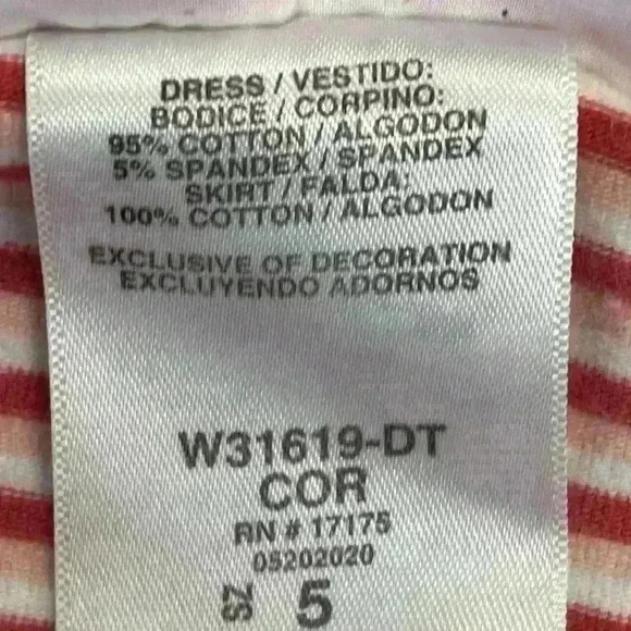 Bonnie Jean Girls' Fall Dress Plaid Pumpkin Embroidered size 5 - Picture 9 of 12